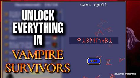 How To Use Secret Cheat Codes In Vampire Survivors